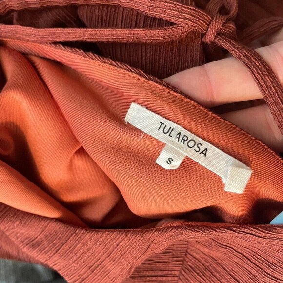 Tularosa Size Small S Orange Dress  Open Back Revolve - Picture 7 of 7